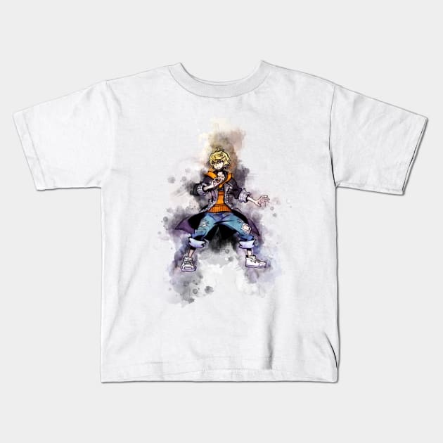 TWEWY - Rindo *watercolor* Kids T-Shirt by Stylizing4You